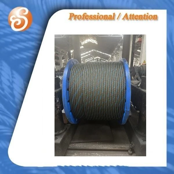 Pvc Coated Galvanized Steel Wire Rope Lifting Cable 1000m
