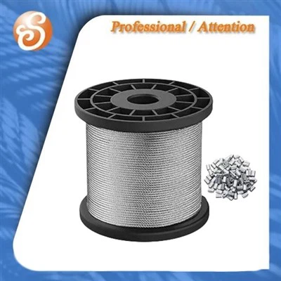 Dây cáp thép mạ kẽm điện 7x7- 5mm 200M cuộn mềm